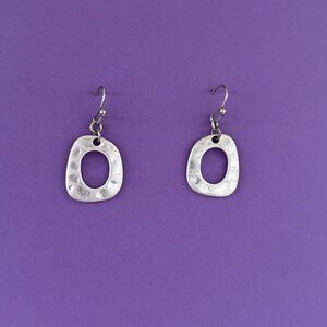 Cute silver drop earrings